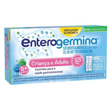 Probiótico Enterogermina 20 frascos de 5ml - Tamanho Família