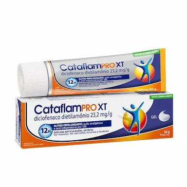 CataflamPRO XT Diclofenaco Dietilamônio 23,2mg/g Emulgel 50g