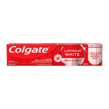 Creme Dental Colgate Clareador Luminous White Brilliant Mint 140g
