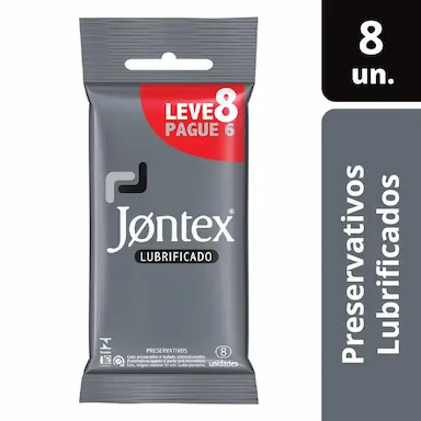 Camisinha Jontex Lubrificado com 8 unidades