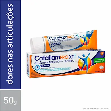 CataflamPRO XT Diclofenaco Dietilamônio 23,2mg/g Emulgel 50g