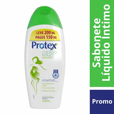 Sabonete Líquido Íntimo Protex Cuidado Íntimo Fresh Equilibrium 200ml
