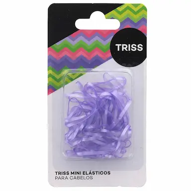 Elásticos de Cabelo Silicone Triss Transparentes 50 Unidades