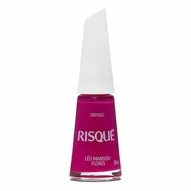 Esmalte Cremoso Risqué 8ml - Léo Mandou Flores 