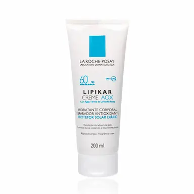 Loção Hidratante Corporal Reparador Antioxidante La Roche-Posay Lipikar Creme AOX FPS 60 com 200ml