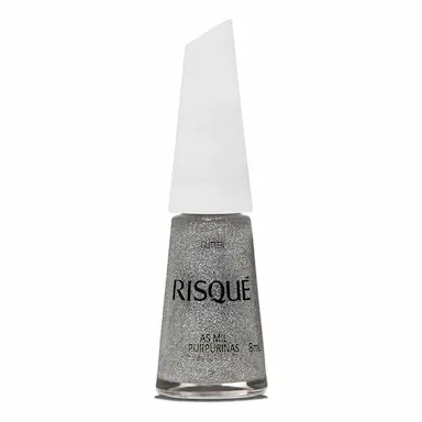 Esmalte Glitter Risqué 8ml - As Mil Purpurinas 