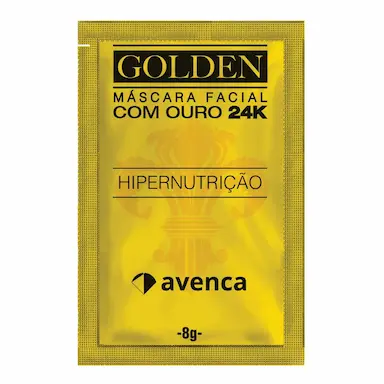 Máscara Facial Removedora de Cravos Avenca Golden 24K com 1 sachê de 8g