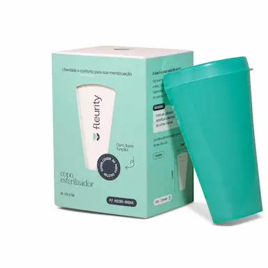 Porta Coletor Menstrual Esterilizador Fleurity com 1 unidade
