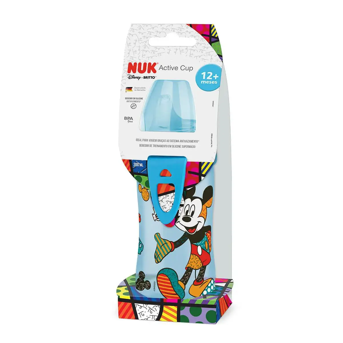Copo de Treinamento NUK Active Cup Disney By Britto Azul 300ml