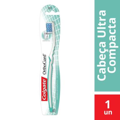 Escova de Dente Colgate OrthoGard Cabeça Ultra Compacta com 1 unidade