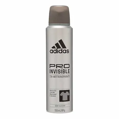 Desodorante Antitranspirante Aerosol Adidas Pro Invisible Performance Sem Manchas Masculino 72h 150ml