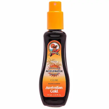 Bronzeador Spray Gel Australian Gold Dark Tanning Clear com 125ml