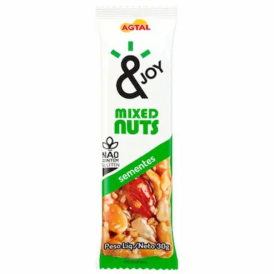 Barra de Cereal Mixed Nuts de Sementes com 30g