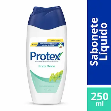 Sabonete Líquido Antibacteriano Corporal Protex Erva Doce com 250ml