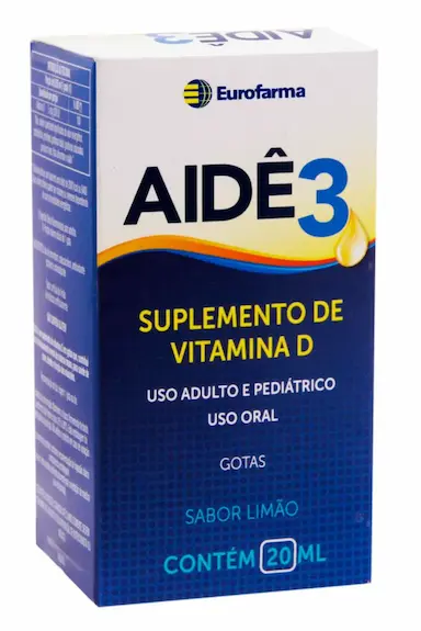 Vitamina D Aidê3 Limão Gotas 20ml