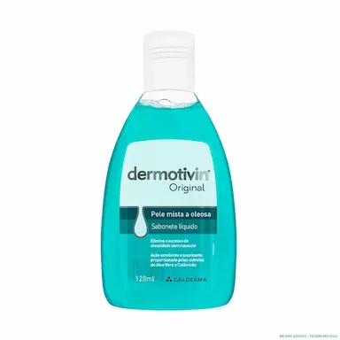 Sabonete Líquido Facial Dermotivin Original Pele Mista a Oleosa com 120ml
