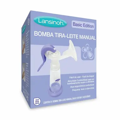Bomba de Tirar Leite Manual Lansinoh Basic Edition com 1 Unidade