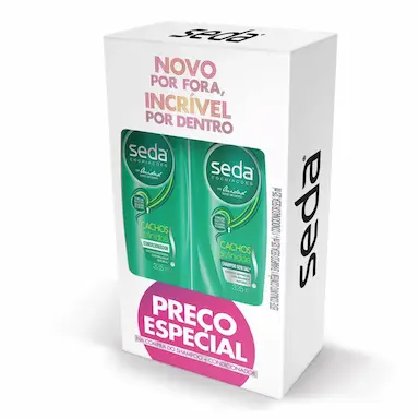 Kit Seda Cachos Definidos Shampoo 325ml + Condicionador 325ml 