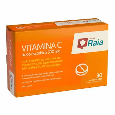 Vitamina C 500mg Raia 30 Comprimidos