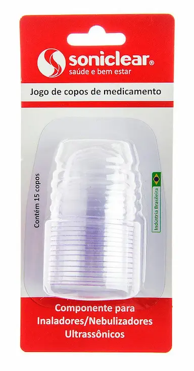 Copo Descartável para Inalação Soniclear 15 unidades