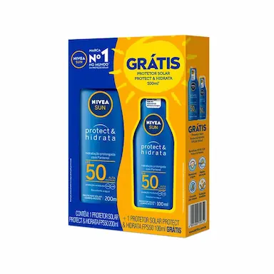 Kit Nivea Sun Protect & Hidrata Protetor Solar Corporal FPS 50 200ml + 100ml