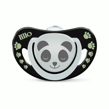 Chupeta Lillo Elegancy Glow Panda Tamanho 1 - RN a 6 meses com 1 unidade
