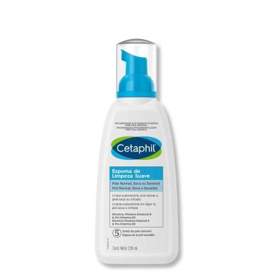 Espuma de Limpeza Facial Cetaphil Suave com 236ml
