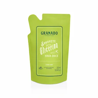 Refil Sabonete Líquido Glicerina Granado Erva Doce