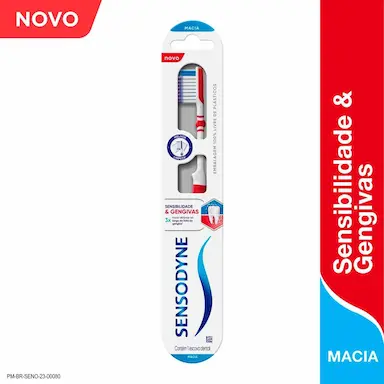 Escova de Dente Sensodyne Sensibilidade & Gengivas Macia com 1 unidade