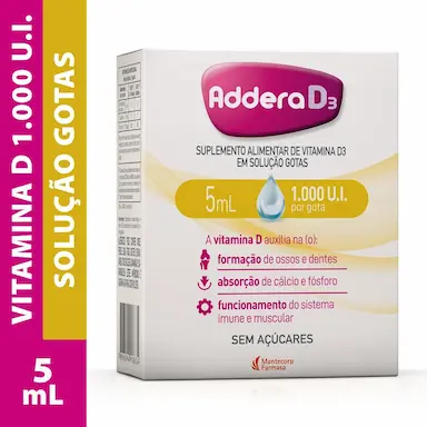 Vitamina D 1.000UI Addera D3 Gotas 5ml