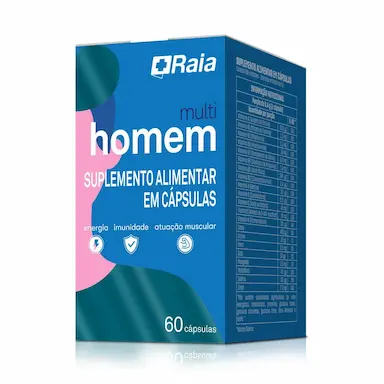 Polivitamínico Raia Multi Homem 60 Cápsulas