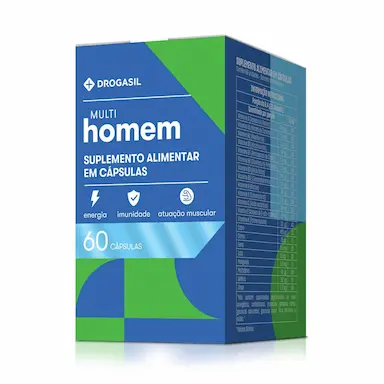 Polivitamínico Drogasil Multi Homem 60 Cápsulas