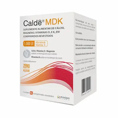 Cálcio Caldê MDK 1000UI 60 comprimidos