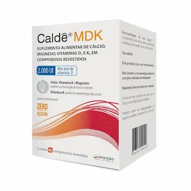 Cálcio Caldê MDK 2000UI 60 comprimidos