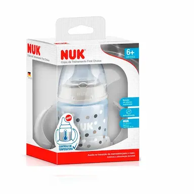 Copo de Treinamento NUK First Choice Controle de Temperatura Neutra com 150ml