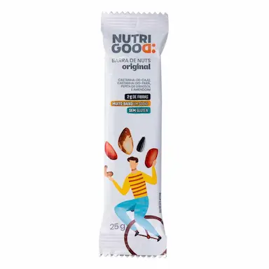 Barra de Nuts Nutrigood Original 2g de Fibras 25g