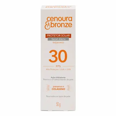 Protetor Solar Facial FPS 30 Cenoura & Bronze 50g