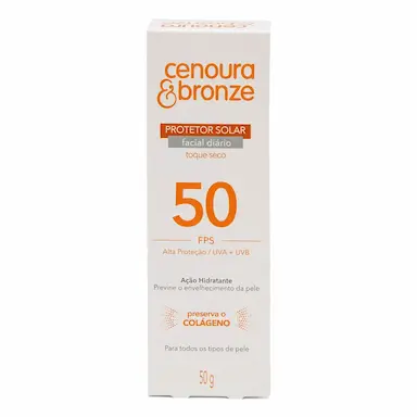 Protetor Solar Facial FPS 50 Cenoura & Bronze 50g
