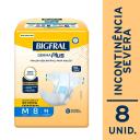 Fralda Geriátrica Unissex Bigfral Derma Plus Adulto M 8 unidades