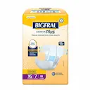 Fralda Geriátrica Unissex Bigfral Derma Plus Adulto XG 7 unidades