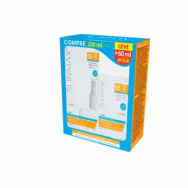 Kit Protetor Solar Sunmax Fluid FPS55 com 200ml + 60ml