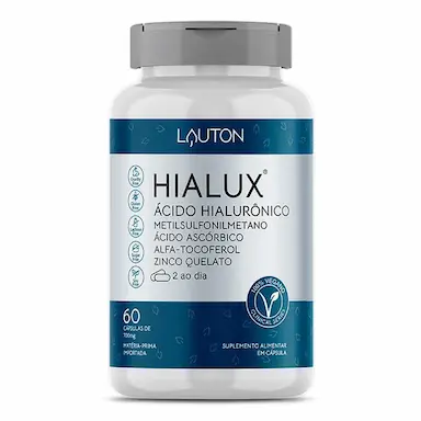Suplemento Alimentar Lauton Hialux Ácido Hialurônico 60 Cápsulas