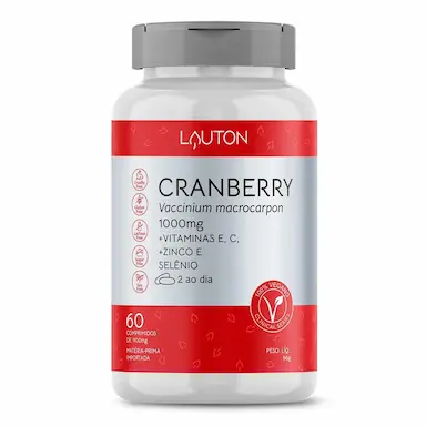 Suplemento Alimentar Cranberry Lauton 60 Comprimidos
