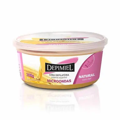 Cera Depilatória para Microondas Depimiel Natural 200g