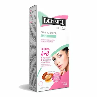 Creme Depilatório Facial Depimiel Sensitive A+B 45g