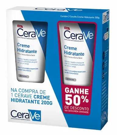 Kit Hidratante Corporal Cerave Creme 2 unidades com 200g cada
