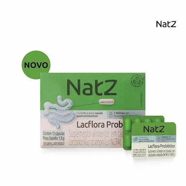 Probiótico Lactobacillus Acidophilus Natz 12 cápsulas