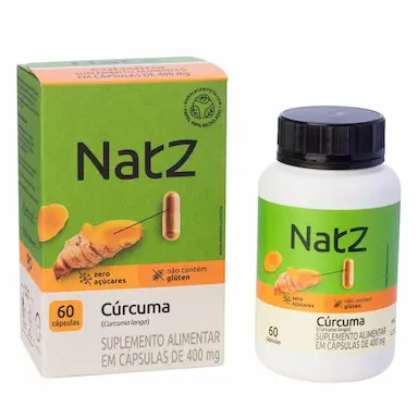 Cúrcuma 400mg Natz 60 Cápsulas