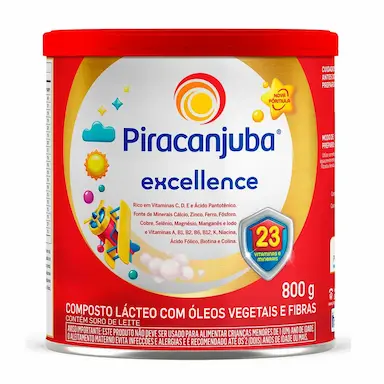 Composto Lácteo Infantil Excellence Piracanjuba a partir de 1 ano 800g