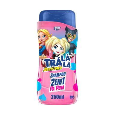 Shampoo Infantil 2 em 1 Trá Lá Lá Aventura Justice League Pa Pum 250ml